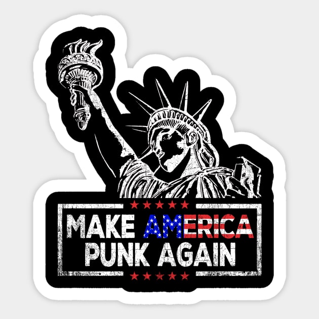 Make America Punk Again Sticker by phughes1980